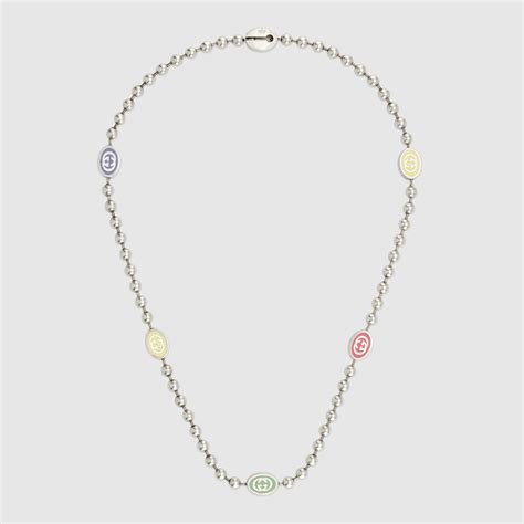 gucci sterling silver rhodium plated boule chain charm bracelet|Gucci bracelet necklace.